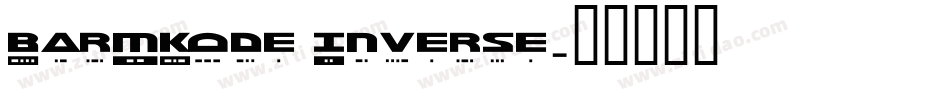 BarMKode Inverse字体转换